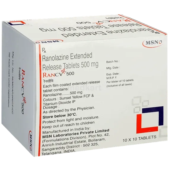 ran cv 500mg tablet 10's